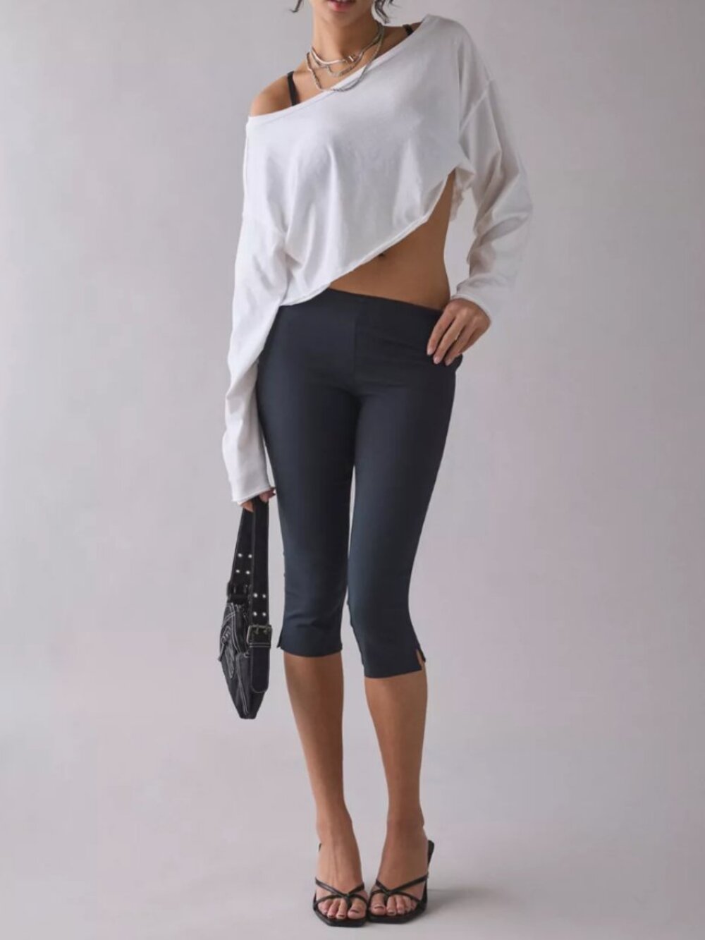 Urban Outfitters Black Capri Pants | Y2K Pedal Pushers - Size 6